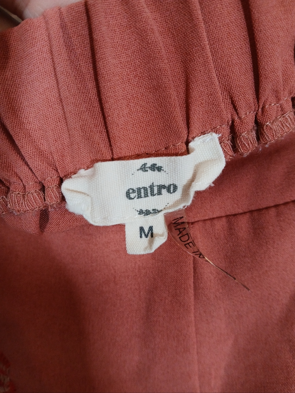 Entro Embroidered Rose Pink Women's Shorts Boho Garden Party - Picture 6 of 8